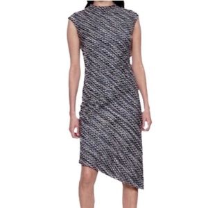 Banana Republic Tweed Mock Neck Sheath Dress Sz 0P